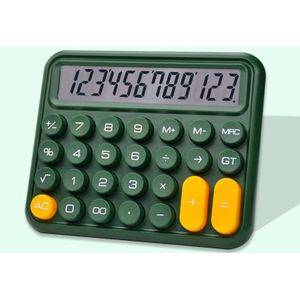 12-cijferige mechanische toetsenbordcalculator Leuke grote knoppencalculator