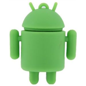 16GB Android Robot Style USB Flash Disk (Green)