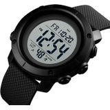 SKMEI 1426 Multifunctional Outdoor Fashion Noctilucent Waterproof White Machine Rubber Ring Digital Watch(Black)
