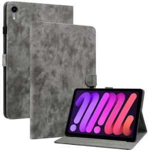 Tijgerpatroon PU-tablethoes met slaap- / wekfunctie voor iPad mini 2021