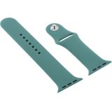 For Apple Watch Series 5 & 4 44mm / 3 & 2 & 1 42mm Silicone Watch Replacement Strap  Long Section (Men)(Shiny Yellow)