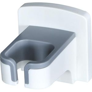 3 PCS Bathroom Hair Dryer Storage Rack Wall-Mounted Shelf(White)