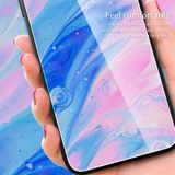 Voor Huawei Enjoy 20 Plus 5G Marmeren Patroon Glas Beschermende Telefoon Case (Blauwe Oceaan)