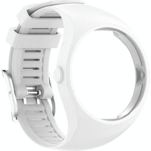 For POLAR M200 Texture Silicone Replacement Strap Watchband  One Size(White)