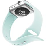 Double Rivets Silicone Watch Band for Apple Watch Series 3 & 2 & 1 42mm (Turquoise)