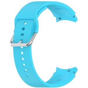 Voor Samung Galaxy Watch4 40mm / 44mm Siliconen Zilver Ronde Gesp Vervanging Strap Watchband (Sky Blue)
