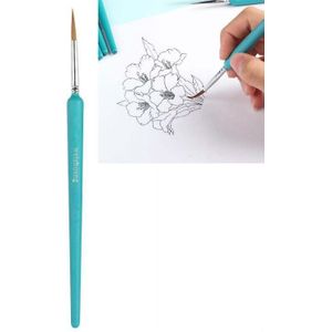 10 PCS 000 WeiZhuang Hook Line Pen Painting Hand-painted Watercolor Wolf Mint Hook Line Pen Painting Stroke Thin Line Brush  Color:Sky Blue