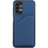 For Samsung Galaxy A13 4G Skin Feel PU + TPU + PC Back Cover Shockproof Case(Blue)