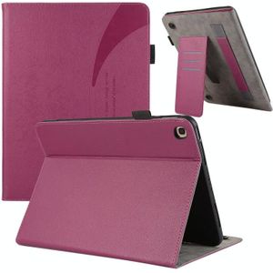 Voor Samsung Galaxy Tab A 10.1 2019 T510 Litchi Textuur Lederen Sucker Tablet Case (Paars)