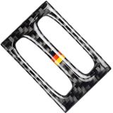 Car German Flag Carbon Fiber Intermediate Air Outlet Panel Decorative Sticker for Mercedes-Benz W204 2011-2013