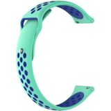 For Huami Amazfit Youth Edition Two-tone Nike Silicone Watch Strap(Duck Blue)