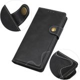 For Motorola Moto G51 S-Type Stitching Calf Texture Leather Phone Case(Black)