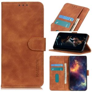 For Xiaomi Mi 10T 5G KHAZNEH Retro Texture PU + TPU Horizontal Flip Leather Case with Holder & Card Slots & Wallet(Brown)