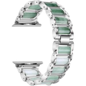 Emerald Stainless Steel Watch Strap For Apple Watch Series 6 & SE & 5 & 4 40mm / 3 & 2 & 1 38mm(Silver)