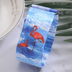 Flamingo Pattern Creative Fashion Waterproof Paper Watch Intelligent Paper Electronic Wristwatch