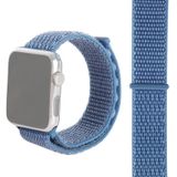 Simple Fashion Nylon Watch Strap for Apple Watch Series 5 & 4 44mm / 3 & 2 & 1 42mm  with Magic Stick(Peacock Blue)