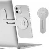 Laptop Telefoon Uitbreiding Beugel Aluminium Magnetische Telefoon Stand (Zilver)