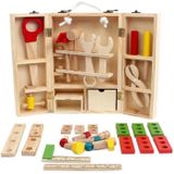 Houten timmerman gereedschap set onderhoud vak houten educatief speelgoed voor kinderen