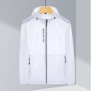 Ladys Outdoor UV Proof Breathable Lightweight UPF 70+ Couples Sun Proof Clothes (Color:White Size:XXXL)