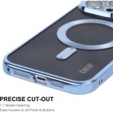 Voor iPhone 13 Pro ENKAY Gegalvaniseerd MagSafe Schokbestendig TPU Telefoonhoesje met Lensfilm(Groen)