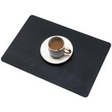 2 STKS PU waterdichte oliebestendige lederen warmte-isolatie placemat