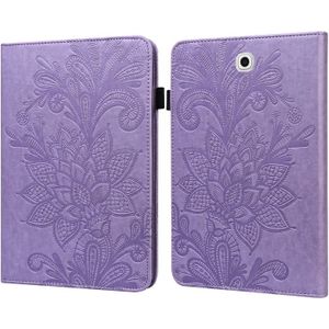 For Samsung Galaxy Tab S2 9.7 T810/T815 Lace Flower Embossing Pattern Horizontal Flip Leather Case with Holder & Card Slots & Wallet & Photo Frame(Purple)