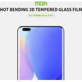 Voor Huawei Nova 9 Pro MOFI 9H 3D-explosieveilige hete buiging Volledige screen gehard glasfilm