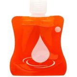 2 PCS Portable Silicone Lotion Bottle Hand Sanitizer Bottle Travel Soft Pack Shampoo Shower Gel Bottle( Water droplet orange )