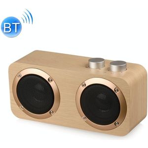 Q7 Subwoofer Wooden Bluetooth Speaker  Support TF Card & U Disk & 3.5mm AUX(Yellow Wood)