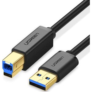 UGREEN USB 3.0 Type A Male to Type B Male Gold-plated Printer Cable Data Cable  For Canon  Epson  HP  Cable Length: 2m