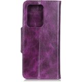 For Samsung Galaxy Note20 Ultra Crazy Horse Texture Horizontal Flip Leather Case with Holder & 6-Card Slots & Wallet(Purple)