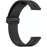 Voor Samsung Gear S3 Classic 22mm Effen kleur magnetische sluiting siliconen horlogeband