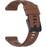For Garmin Quatix 5 22mm Solid Color Silicone Watch Band(Coffee Color)