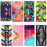 Sports Fitness Swimming Bath Towel Printed Double-Sided Velvet Absorbent Quick-Drying Beach Towel  Size: 155x80cm (Soft Vientiane)