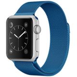 For Apple Watch Series 6 & SE & 5 & 4 44mm / 3 & 2 & 1 42mm Milanese Loop Magnetic Stainless Steel Watchband(Porcelain Blue)