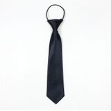 10 PCS Solid Color Casual Rubber Band Lazy Tie for Children(Dark Grey)