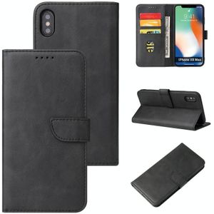 Calf Texture Buckle Horizontal Flip Leather Case with Holder & Card Slots & Wallet For iPhone XS Max(Black)