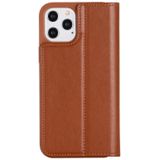 GEBEI PU+TPU Horizontal Flip Protective Case with Holder & Card Slots For iPhone 12 mini(Brown)