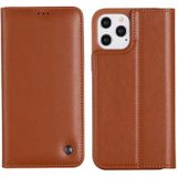 GEBEI PU+TPU Horizontal Flip Protective Case with Holder & Card Slots For iPhone 12 mini(Brown)