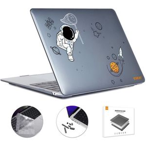 Voor MacBook Air 13.6 A2681 ENKAY Hat-Prince 3 in 1 Spaceman Pattern Laotop Beschermende Crystal Case met TPU Keyboard Film/Anti-stof Pluggen  Versie: EU (Spaceman No.3)