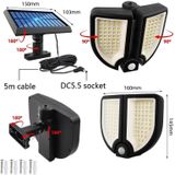 18W 90 LED Outdoor Separated Solar Light Household Human Body Induction Wall Light