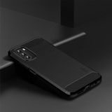 For Motorola Moto G 5G 2022 MOFI Gentleness Series Brushed Texture Carbon Fiber TPU Phone Case(Black)