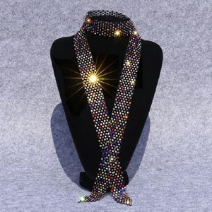 Gemengde diamant op zwarte vrouwen lovertjes Rhinestone Bow tie Dance Costume accessoires