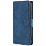 For Motorola Moto E 2020 Skin Feel Crocodile Texture Magnetic Clasp Horizontal Flip PU Leather Case with Holder & Card Slots & Wallet(Blue)