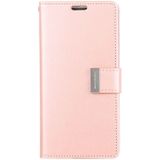 MERCURY GOOSPERY RICH DIARY PU + TPU Crazy Horse Texture Horizontal Flip Leather Case for Galaxy S10  with Card Slots & Wallet & Photo frame (Rose Gold)