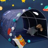 Children Home Bed Crawl Tunnel Game House Tent  Style:Blue
