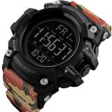 SKMEI 1384 Multifunctional Men Outdoor Fashion Noctilucent Waterproof LED Digital Watch(Camouflage)