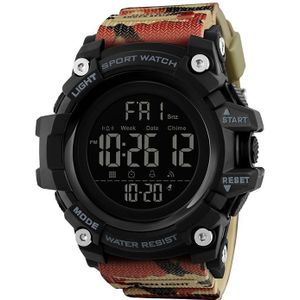 SKMEI 1384 Multifunctional Men Outdoor Fashion Noctilucent Waterproof LED Digital Watch(Camouflage)
