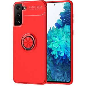 For Samsung Galaxy S30 Metal Ring Holder 360 Degree Rotating TPU Case(Red+Red)