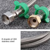 2 PCS 1.2m Copper Hat 304 Stainless Steel Metal Knitting Hose Toilet Water Heater Hot And Cold Water High Pressure Pipe 4/8 inch DN15 Connecting Pipe